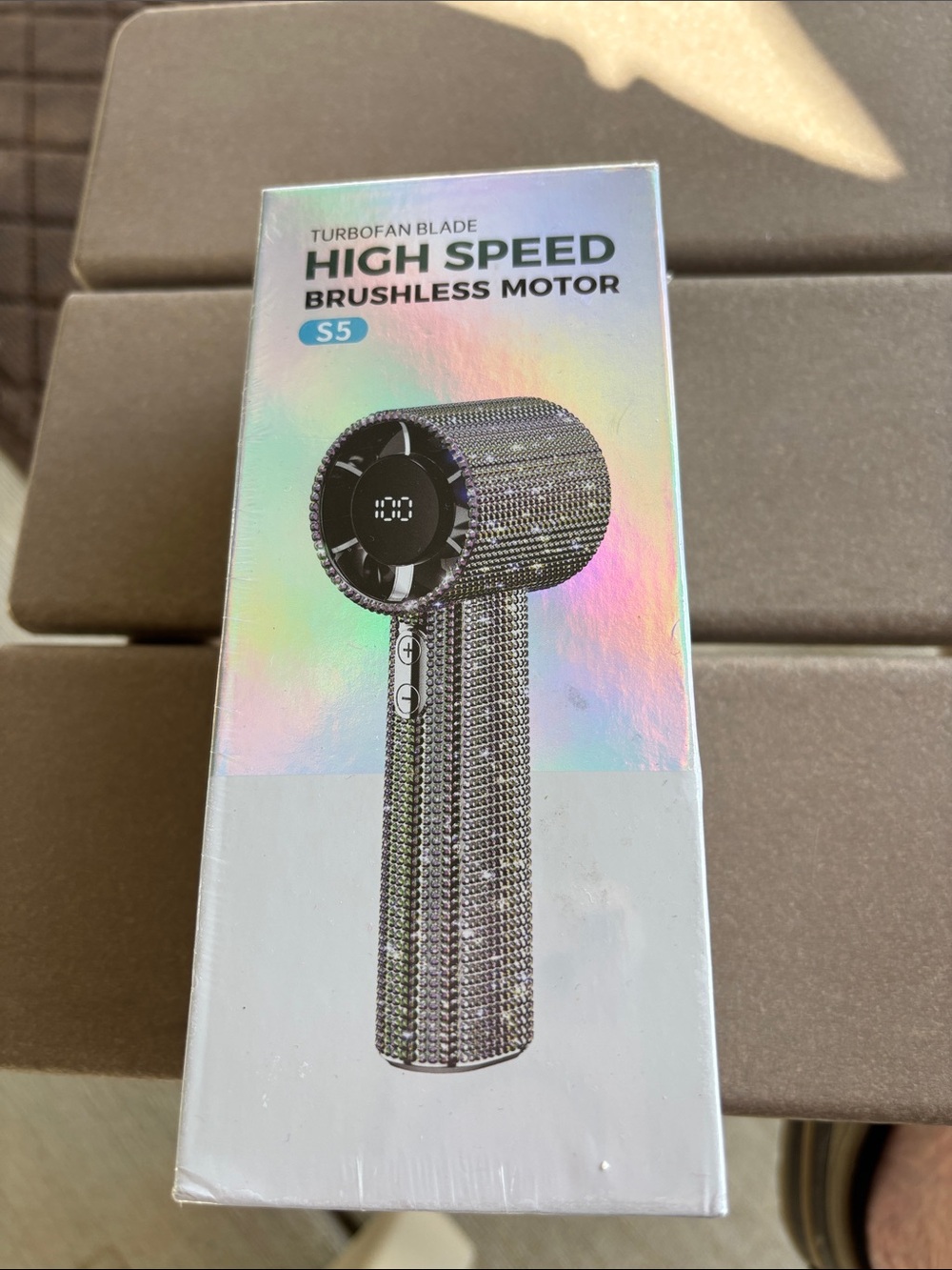High Speed Brushless Motor 5w Crystal Fan - Silver